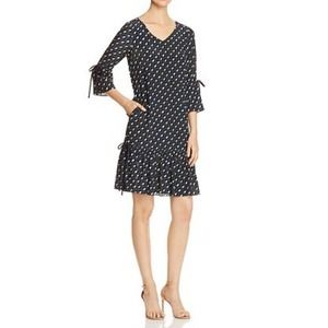 Lafayette 148 New York Anagrace Geometric Print Silk Dress Size S Classic
